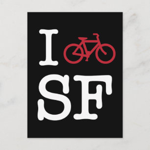 I cycle SF (anpassningsbar SF biking) Vykort