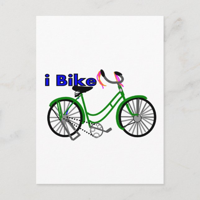 I cykel (cykel) teckning 1950-cykel vykort (Framsida)