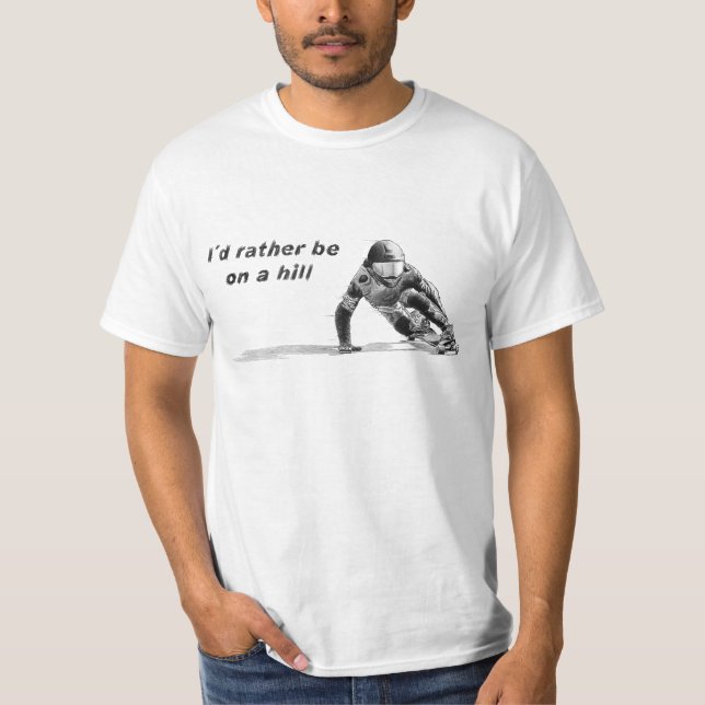 I´d är ganska på en backevit t shirt (Framsida)