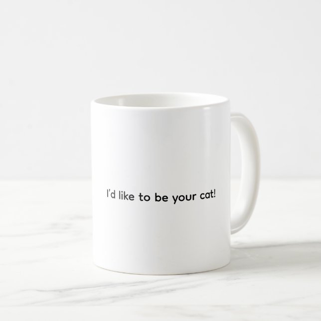 I’d Like To Be Your Cat, Coffee Mug Kaffemugg (Framsida höger)