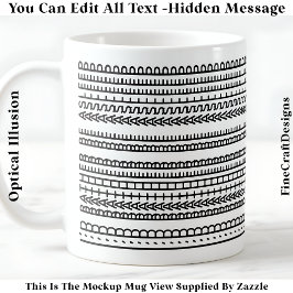 I’d Rather Be Asleep Hidden Message 086 Funny Kaffemugg