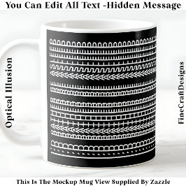 I’d Rather Be Asleep Hidden Message 086W Novelty Kaffemugg