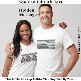 I’d Rather Be At Home Hidden Message 084 Funny T Shirt