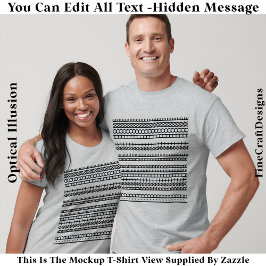 I’d Rather Be At Home Hidden Message 084BL Funny T Shirt