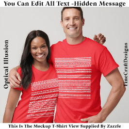I’d Rather Be At Home Hidden Message 084WL Funny T Shirt