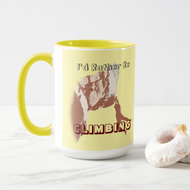 I’d Rather Be Climbing Mug Mugg (Med munk)