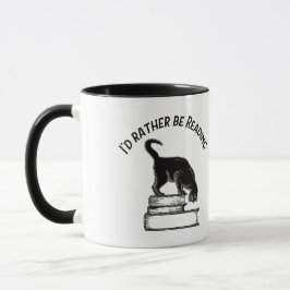 I’d Rather Be Reading / Writing – Cat Mug Mugg
