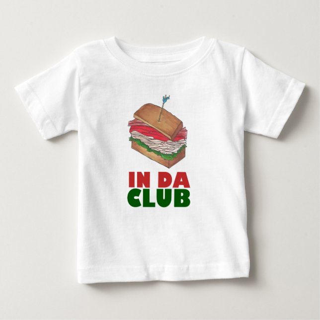 I Da Klubb Turkey Klubb Sandwich Funny Foodie Midd T-shirt (Framsida)