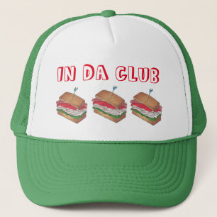 I Da Klubb Turkey Klubb Sandwich Funny Foodie Midd Truckerkeps