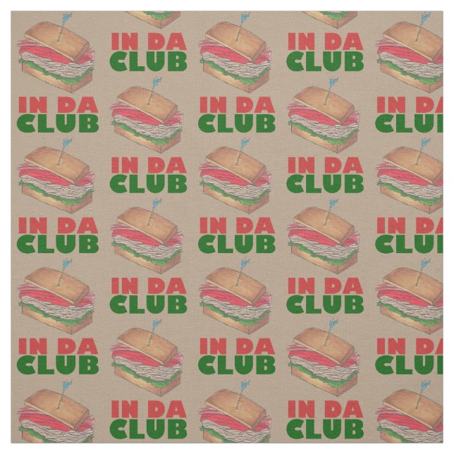 I Da Klubb Turkey Klubb Sandwich Funny Foodie Midd Tyg (Provkarta)
