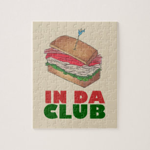 I Da-Klubben Turkiet Klubb Sandwich Funny Foodie G Pussel
