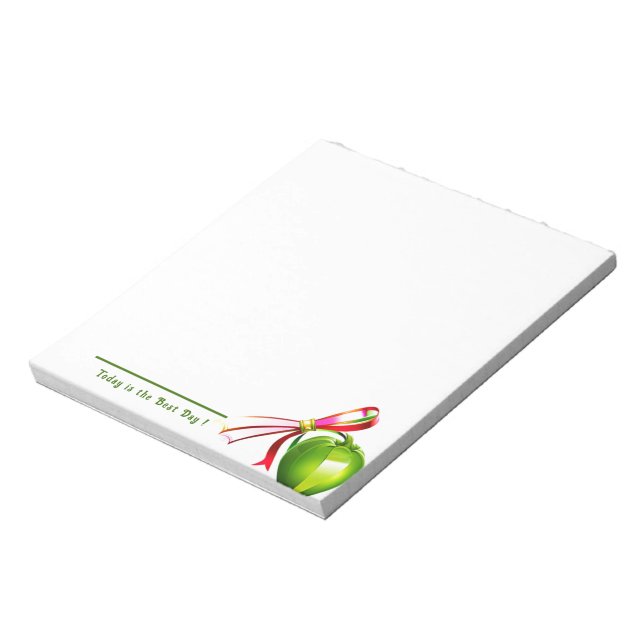 I dag är det bästa hälsning-frukten. anteckningsblock (Roterad)