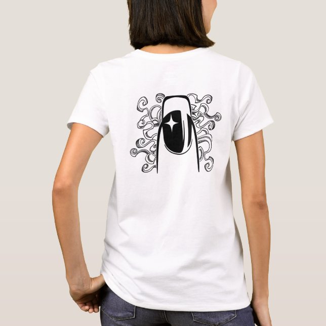 I dag är det Hair och Nagel dag T Shirt (Baksida)