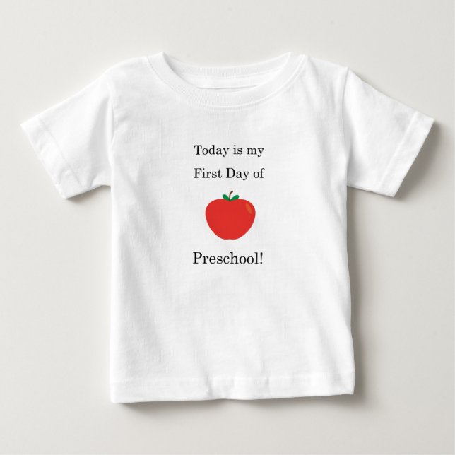 I dag är det min första dag i förskolan! tee (Framsida)