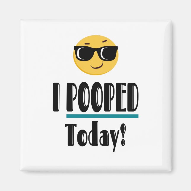 I dag är Emoji Funny Sarkastic Magnet (Framsidan)