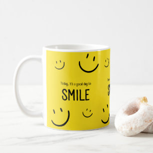 I dag är en bra dag för att le inspiration kaffemugg