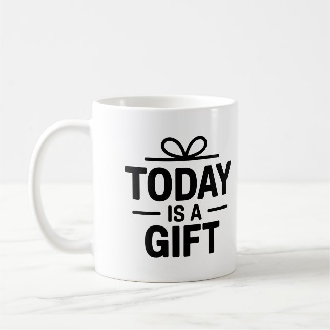 I dag är en gåva Mugg - den inspirationerande kaff (Vänster)