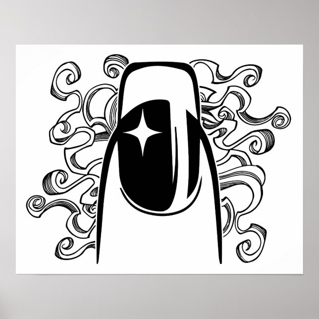 I dag är Hair- och Nagel-dagen Poster (Framsidan)