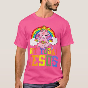 I dag är inte Jesus Cute Baphomet Lbgt Satan Goat T Shirt