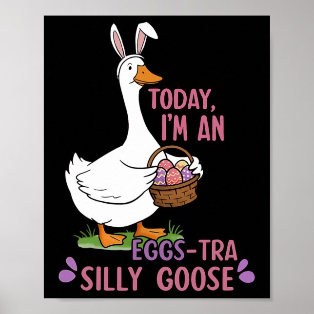 I dag är jag en äggtra-Fånig-gäsdag Påsk Poster (Framsidan)