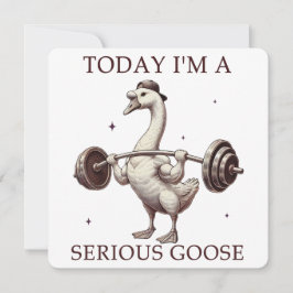 I dag är jag en allvarlig gås