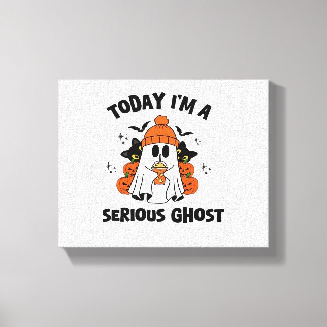 I DAG ÄR JAG EN ALLVARLIG HALLOWEEN CANVASTRYCK (Framsida)
