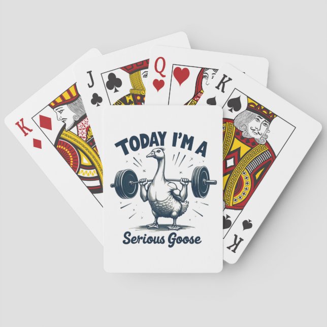 I dag är jag en grym gym för gässlyvikter. casinokort (Baksidan)