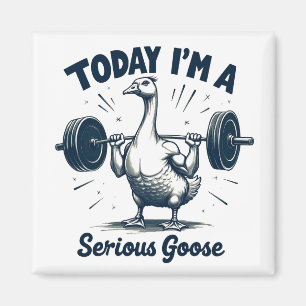 I dag är jag en grym gym för gässlyvikter. magnet