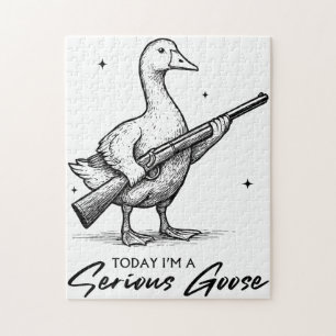 I dag är jag en stor gås Älskare med Gun Pussel