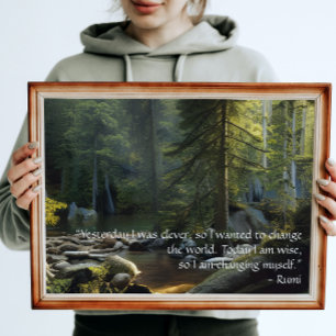 I dag är jag klok och citerar naturområdet landska poster
