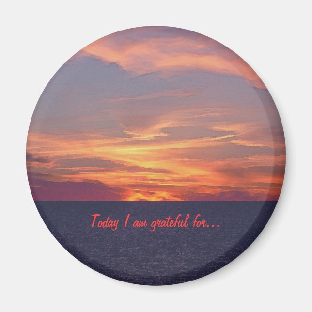 I dag är jag tacksam för ... magnet (Framsidan)