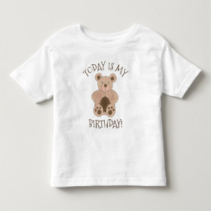 I dag är min födelsedag brun Nalle T Shirt