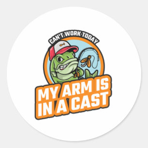 I dag är mitt Arm i ett kust Runt Klistermärke