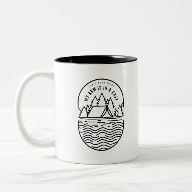 I dag är mitt Arm i ett kust Två-Tonad Mugg (Vänster)