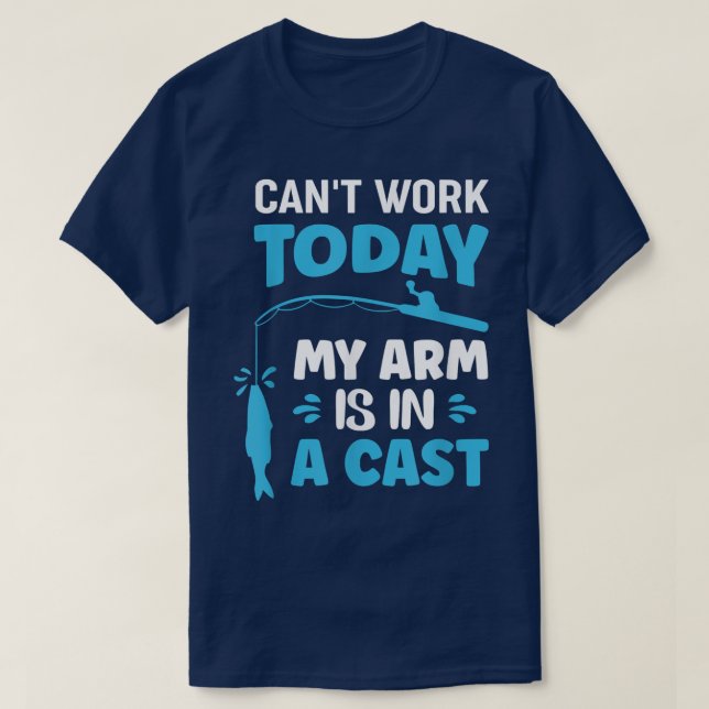 I dag är mitt Arm i ett kustfiske262 T Shirt (Design framsida)
