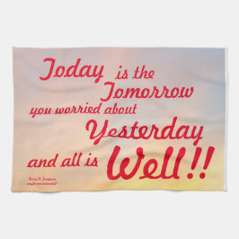 "I DAG ÄR TOMORGONDAGENS DEKORATIVA TOWEL" KÖKSHANDDUK