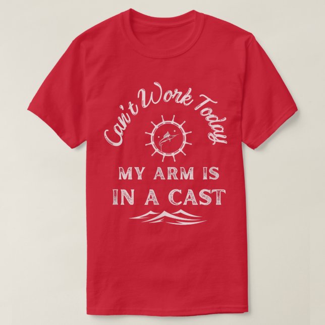 I dag arbetar mitt Arm i en kustnära svärdfiskmarl T Shirt (Design framsida)