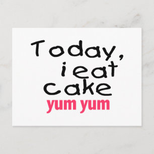 I dag äter jag kummel Yum Yum (rosa) Vykort