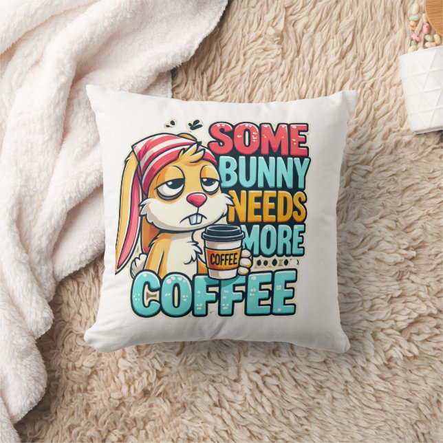 I dag i Glad påsk behöver en bit mer kaffe Kudde (Filt)