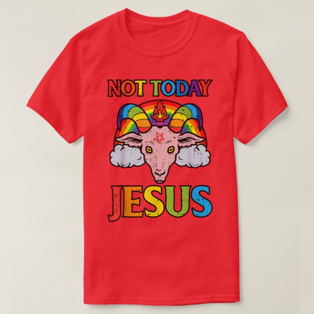 i dag inte jesus satanis (getruvstanik) t shirt (Design framsida)