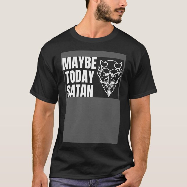 I dag kanske Satan Halloween Handsome Djävulen Cos T Shirt (Framsida)