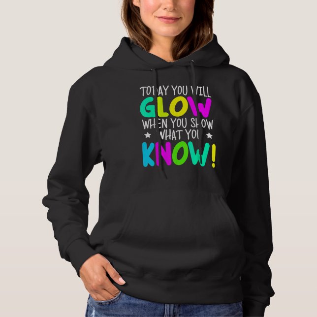 I dag kommer du att falla när du visar vad du vet t shirt (Framsida)