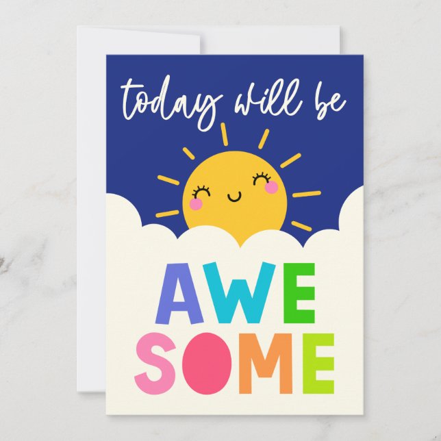 I dag kommer Fantastisk att vara Kort (Framsida)