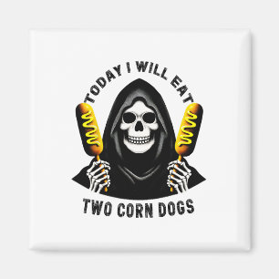 I dag kommer jag att äta två Hundar Skeleton-Fånig Magnet