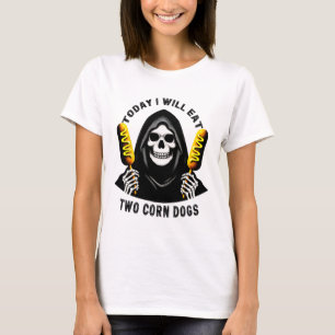 I dag kommer jag att äta två Hundar Skeleton-Fånig T Shirt