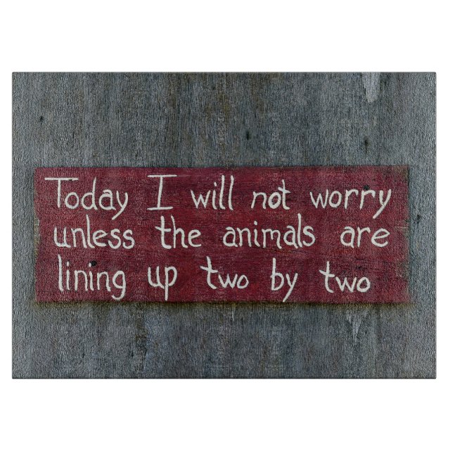 "I dag kommer jag inte att oroa mig" (Framsidan)