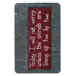 "I dag kommer jag inte att oroa mig" - signatur Magnet