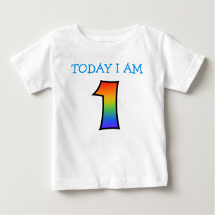 "I DAG MIG FÖRMIDDAG 1" med regnbågelutning T Shirt