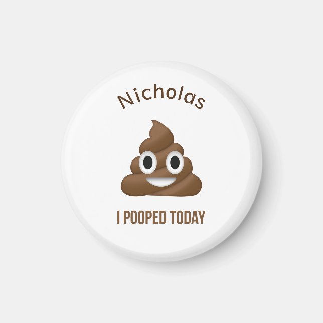 I dag påbörjade Emoji med Namn Magnet (Framsidan)