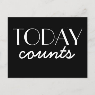 I dag räknas Motivational Black and White-vykort Vykort